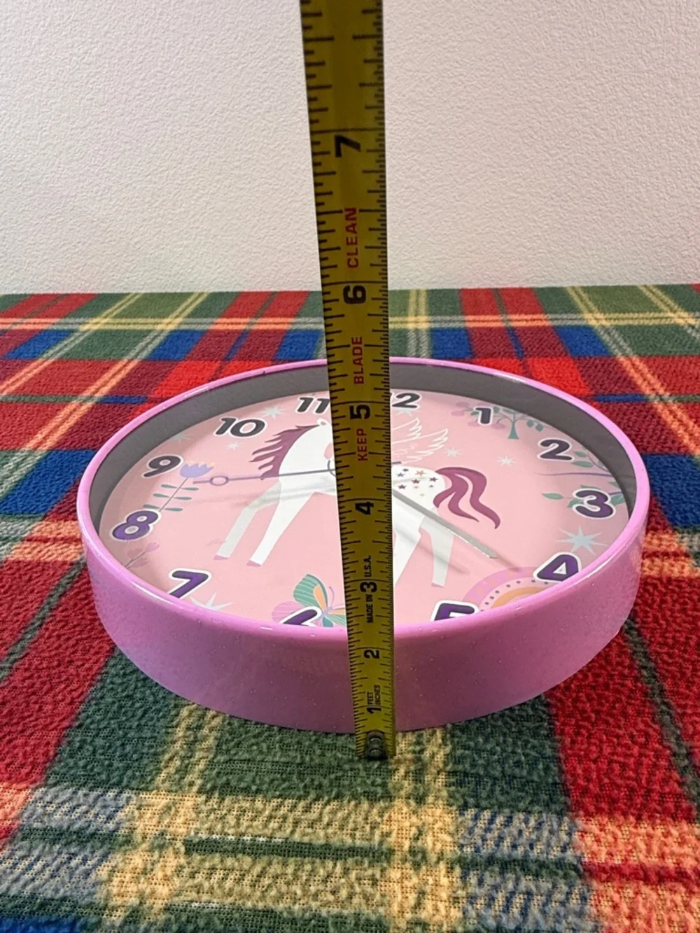 Pink Unicorn Wall Clock – Kids Room Decor